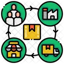 Supply Chain Manufacturing Delivery Icon