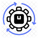 Supply Chain Business Transportation Icon