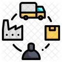 Supply Chain Supplier Distribution Icon
