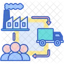 Supply Chain  Icon