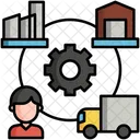 Supply Chain Delivery Distribution Icon