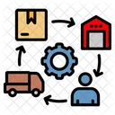 Delivery Shipping Supply Chain Icon