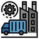 Supply Chain Management Distribution Manufacture Icon