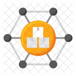 Supply Network  Icon