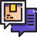 Chatting Delivery Support Logistics Delivery Icon