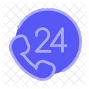 Support 24 Hours Service Support Icon