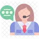 Support Call Center Customer Service Icon