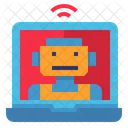Support Assistant Robot Icon