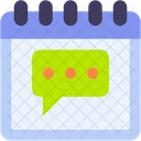 Chat Calendar Time And Date Icon