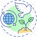 Biodiversity Support Circular Icon