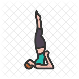 Supported Shoulderstand  Icon
