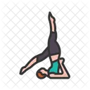 Supported Shoulderstand Ii Help Man Icon
