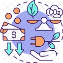 Carbon Emission Project Icon