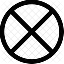 Interface Supprimer Supprimer Cercle Ordures Corbeille Supprimer Icône