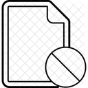 Supprimer Contenu Document Icône