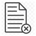 Supprimer Document Web Icon