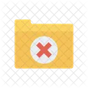 Supprimer Dossier Croix Icon