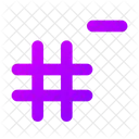 Supprimer le hashtag  Icon