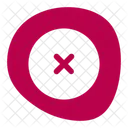 X Cercle Croix Cercle Icône