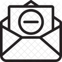 Supprimer Le Papier Supprimer Le Courrier Supprimer Le Courrier Electronique Icône
