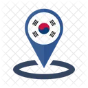 Corea Del Sur Bandera Icono