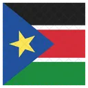 Sur Sudan Bandera Icono