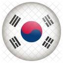 Corea Del Sur Bandera Icono