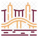 Stadtbild Wasserlandschaft Meer Symbol