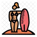 Bikini Vacaciones Deportes Acuaticos Icon