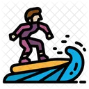 Surf Surfista Deporte Icono