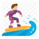 Surf Surfista Deporte Icono