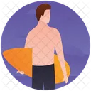 Surf Skate Tabla De Playa Icono