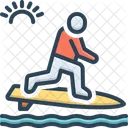 Surf Surfing Wave Icon