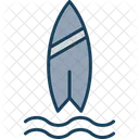 Surfing Beach Surfboard Icon