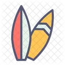 Surf Surfing Vacation Icon