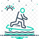 Surf Surfing Wave Icon