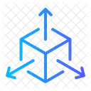 3 D Surface Three Dimensional Icon