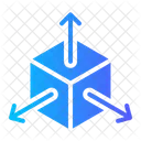3 D Surface Three Dimensional Icon