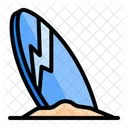 Surfboard Surfing Beach Icon