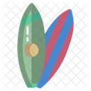 Surfboard Surfing Beach Icon