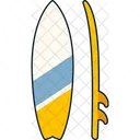 Surfboard Surfing Wave Icon