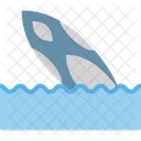 Surfboard On Beach  Icon