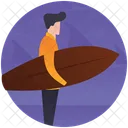 Surfen Surfer Schwimmen Symbol