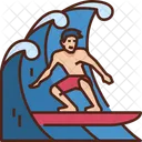 Surfen Surfbrett Strand Symbol