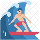 Surfen Surfbrett Strand Symbol