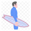 Skateboarding Surfing Surfer Icon