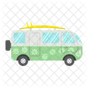 Surfer Van Camper Symbol