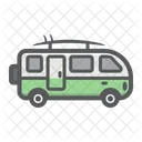 Surfer Van Camper Symbol