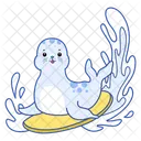 Surfing  Icon
