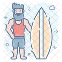 Surfboard Surfing Skateboard Icon